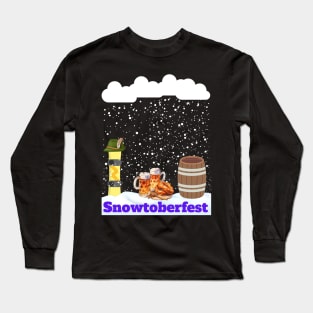 Oktoberfest Pun for snowboarder Long Sleeve T-Shirt